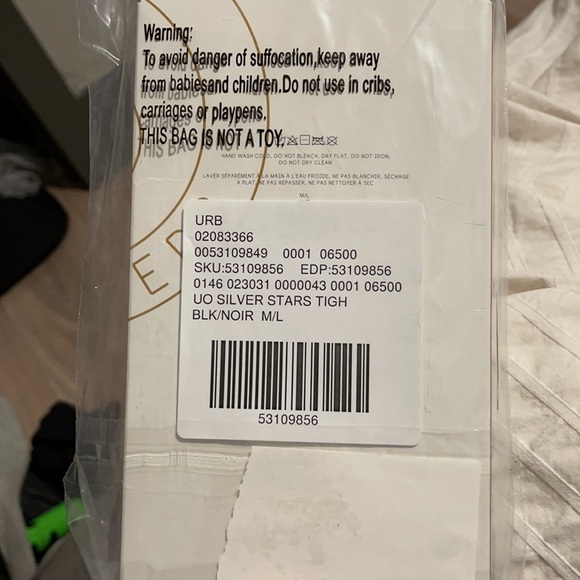 UO sheer silver star tight - Picture 4 of 5